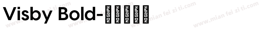 Visby Bold字体转换